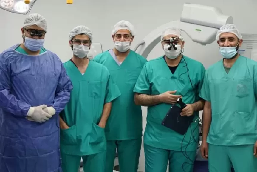 أول تدخل جراحي لاستئصال حاجز حنجري لطفل حديث الولادة بمجمع السويس الطبي