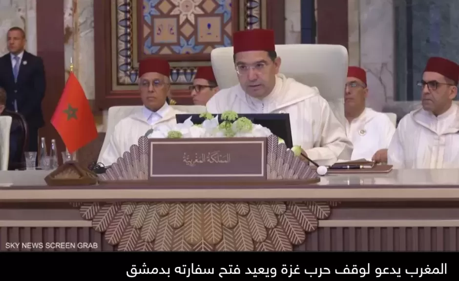 المغرب يدعو لوقف حرب غزة ويعيد فتح سفارته بدمشق