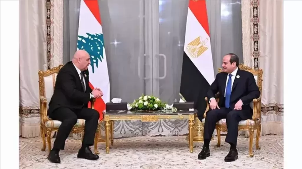 حزب المصريين: لقاء الرئيس السيسي مع ”عون” يعكس رسالة دعم قوية من مصر للشعب اللبناني