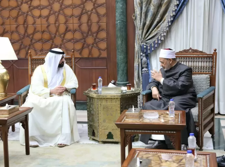 شيخ الأزهر يستقبل ولي عهد الفجيرة ويناقشان سبل الحفاظ على منظومة الأسرة وتمكين الشباب العربي