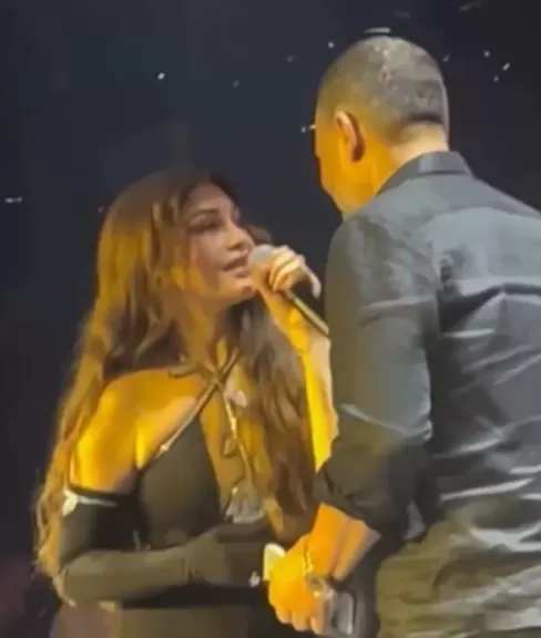 هيفاء وهبي تغني للنجم ماجد المصري ”رجب” … ويرد عليها: ”والنبي انتي اللي تجنني