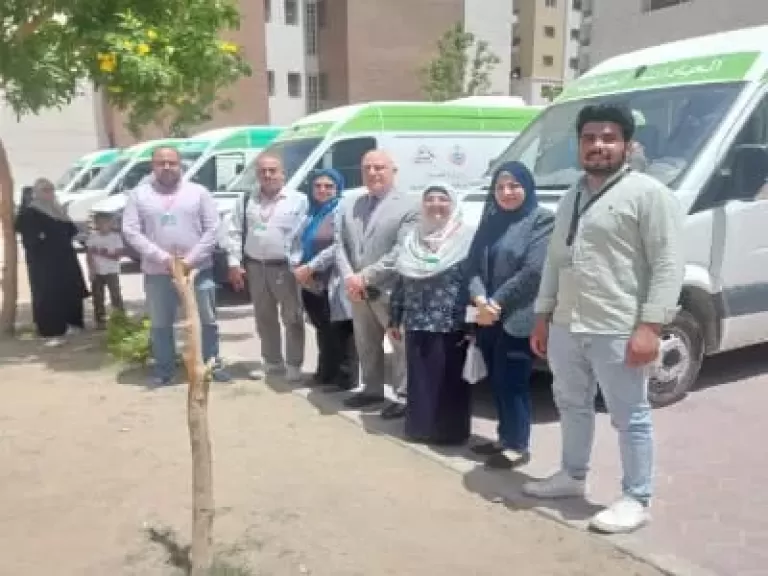 لدعم أشقائنا من أهل غزة.. الكشف علي 960 مواطن بقافلة علاجية مجانية بالعبور
