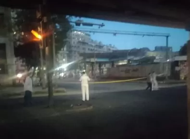 جانب من غلق الشارع