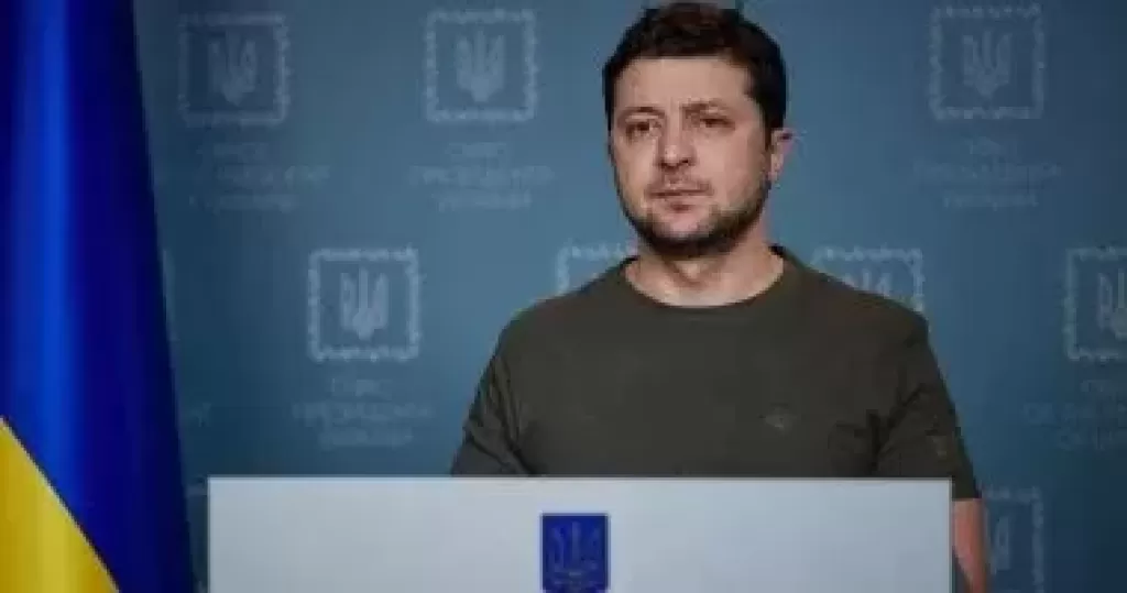 الرئيس الاوكراني زيلنسكي