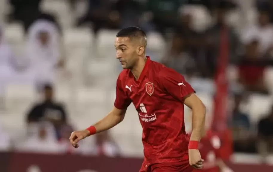 الدحيل القطرى يعلن رحيل حكيم زياش رسميا