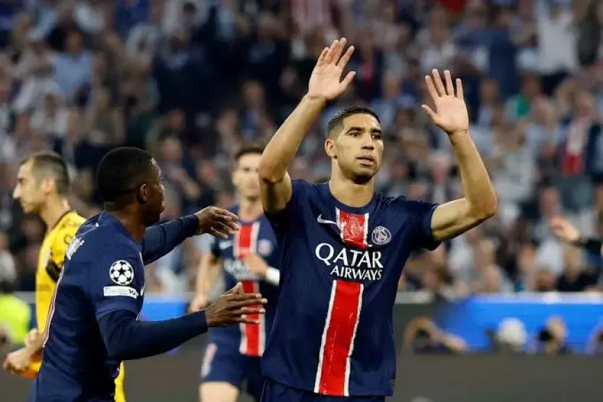 باريس سان جيرمان ينهي الشوط الأول من نهائي الأبطال متقدما 2-0 ضد إنتر