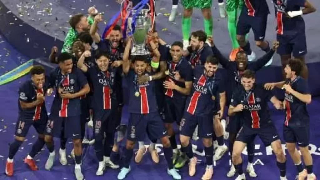 رسميا.. باريس سان جيرمان بطلا لدورى أبطال أوروبا بخماسية ضد إنتر ميلان