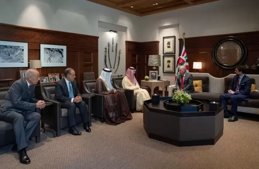 ملك الأردن يؤكد للوفد الوزاري العربي الإسلامي أهمية تشكيل ضغط دولي لوقف الحرب على غزة
