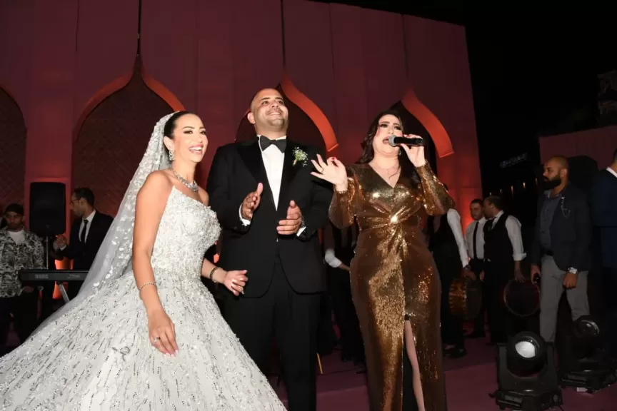 بالصور..بوسي وعمر كمال يشعلان زفاف هنا  ومروان  بحضور كوكبة من نجوم الفن ومشاهير المجتمع