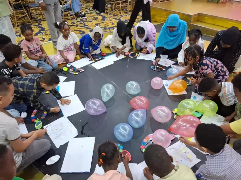 وسط أجواء مبهجة: صالون الابداع وشركاؤه ‏يحتضنون فرحة أطفال السودان بالعيد في مصر