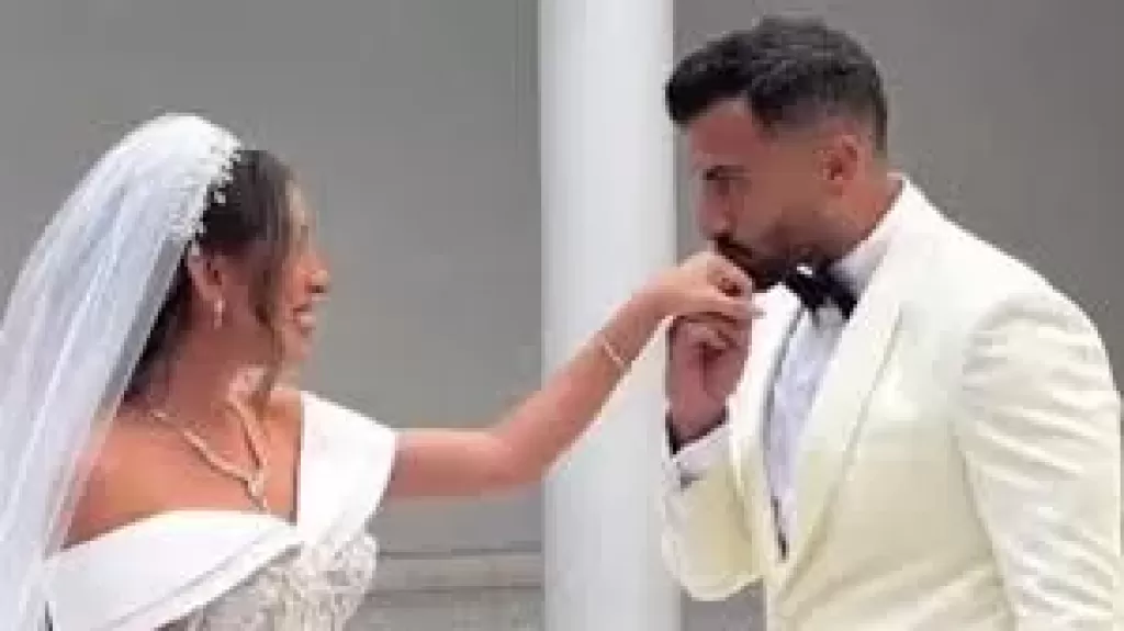 إيه اليوم الحلو ده؟.. أول تعليق لـ يوسف حشيش بعد حفل زفافه على منة القيعي