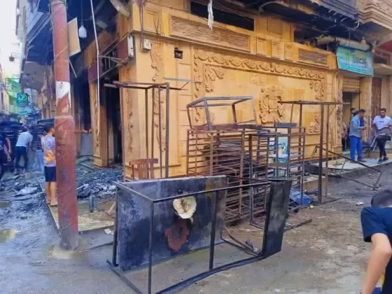 السيطرة على حريق هائل بمخبز سياحي في المحلة دون إصابات