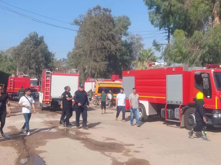 ناس كهربائي وراء حريق قاعة الهاف مون بالمنصورة