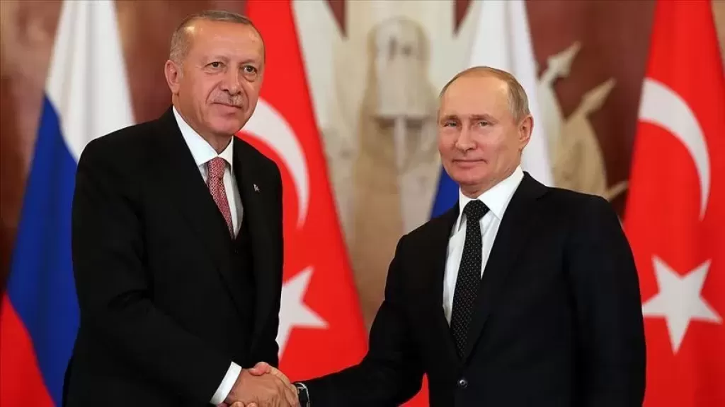 أردوغان أوضح لبوتين أن الطريقة الوحيدة لحل المشكلات مع إيران هي من خلال الدبلوماسية