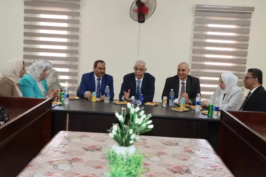 رئيس جامعة المنوفية يشيد بالمستوى العلمي وتجهيزات المعهد الفني للتمريض