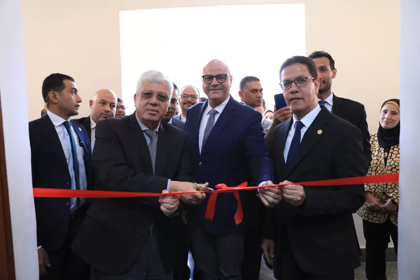 إفتتاح مشروع تطوير الإدارة العامة لشئون التعليم والطلاب بتكلفة 7 ملايين جنيه بجامعة بنها