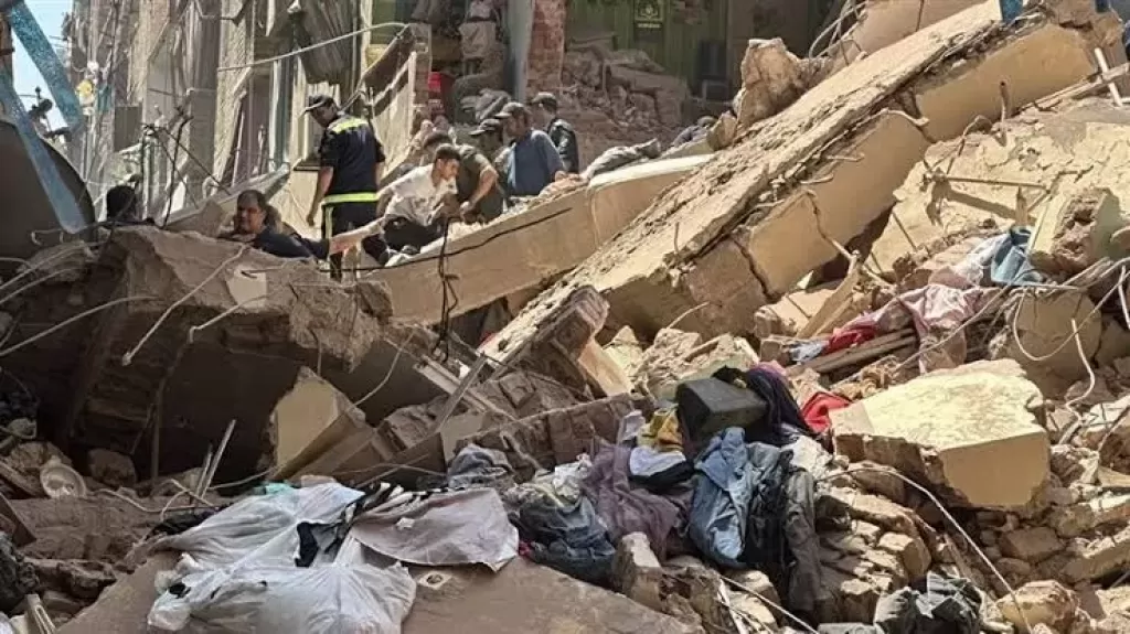 ارتفاع عدد وفيات عقار حدائق القبة المنهار الي 8 أشخاص