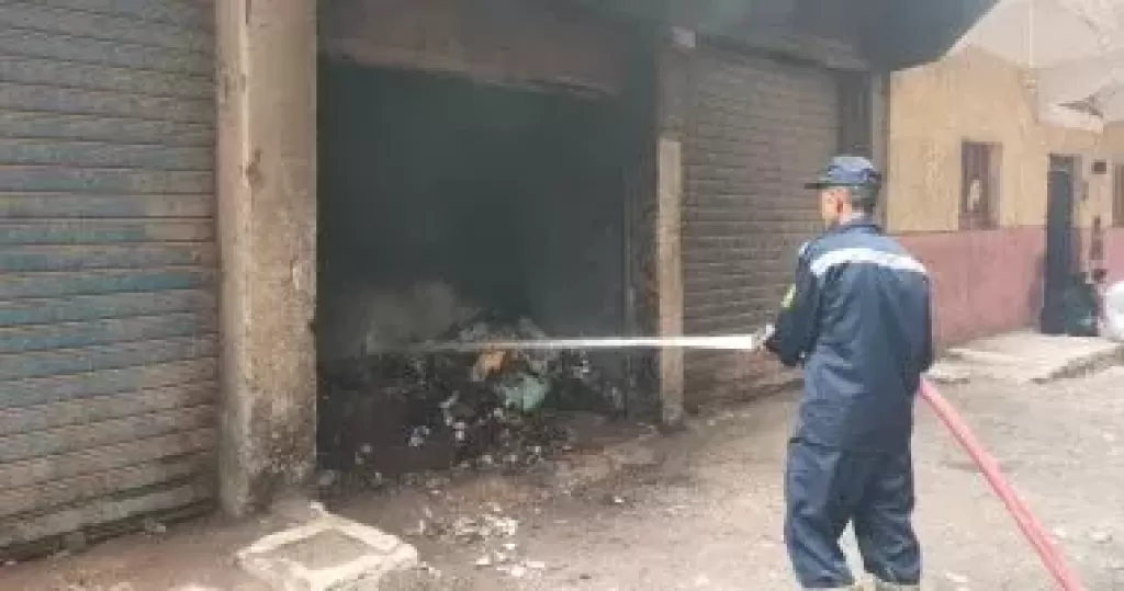 الحماية المدنية بالقليوبية تسيطر علي حريق عقار بشبرا الخيمة