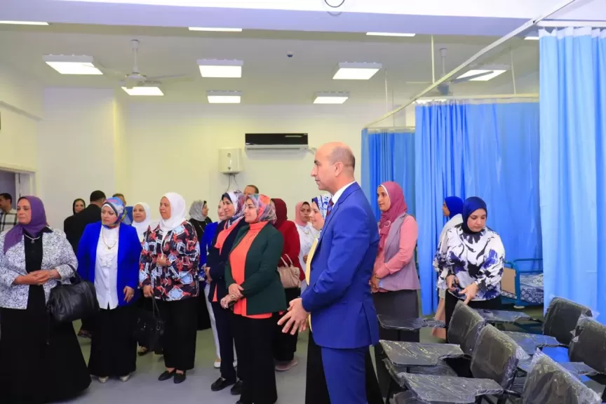 رئيس جامعة دمنهور يفتتح مشروع تطوير نظم تقييم الاختبارات بكلية التمريض
