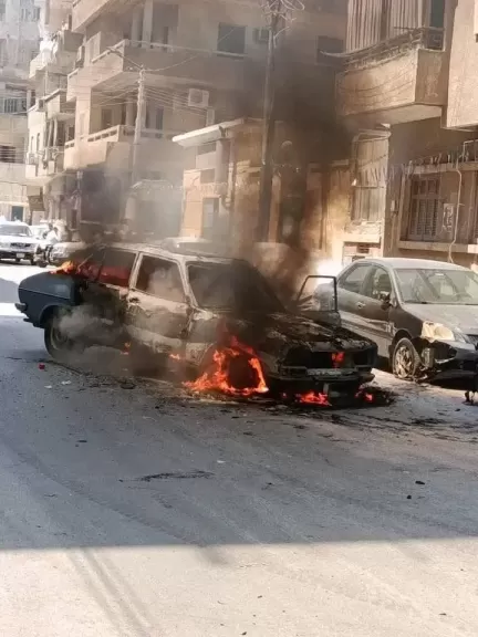 اندلاع حريق في ثلاث سيارات بأسيوط