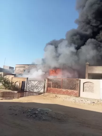 حريق هائل يلتهم مصنع مواد كيميائية في بدر والحماية المدنية تحاول السيطرة