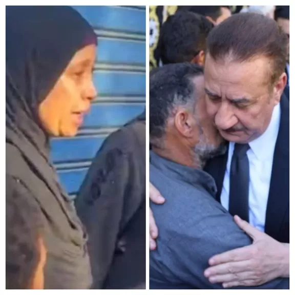 بعد معاتبة سيدة له.. ماذا حدث بين أسر ضحايا كفر السنابسة ومحافظ المنوفية؟