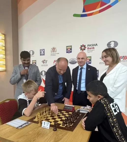 مصر تضمن ميدالية في كأس العالم للشطرنج تحت 12 عاما بجورجيا