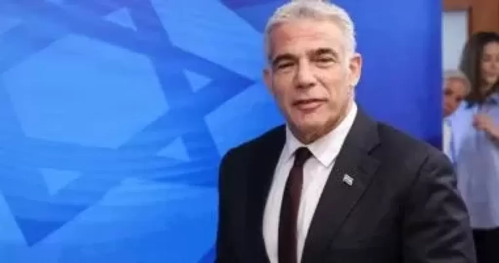 يائير لابيد زعيم المعرضة الاسرائيلية