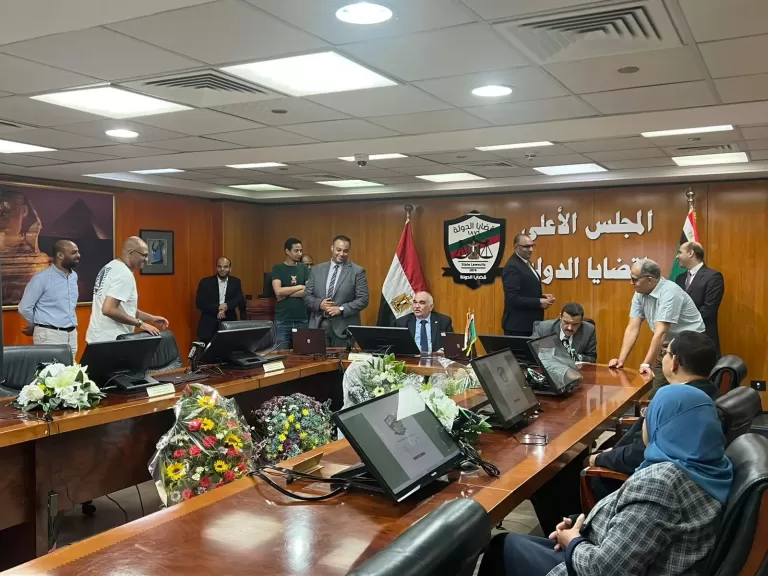 في أول خطوة رقمية بالقضاء المصري.. هيئة قضايا الدولة تعقد أولى جلسات مجلسها الأعلى بنظام إلكتروني متطور