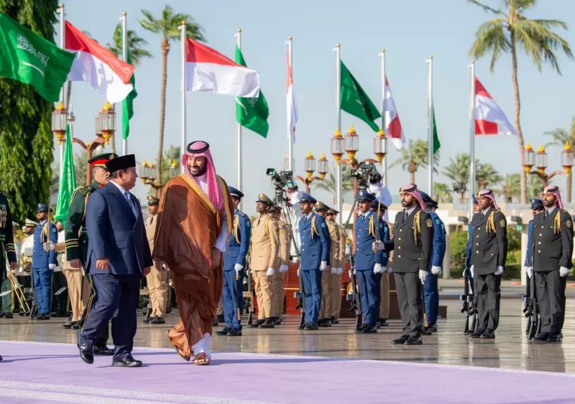 ولي العهد السعودي يستقبل رئيس إندونسيا