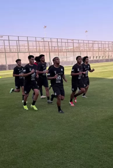 المنتخب الوطنى تحت 20 سنة يخوض مرانا صباحيا