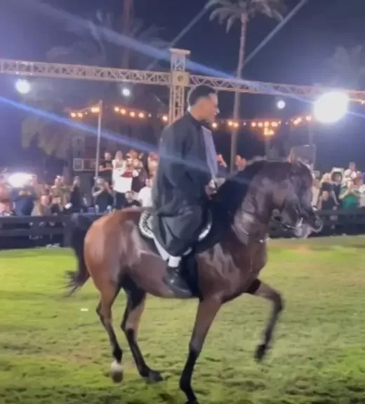 ب30 حصان وحفلة.. محمد رمضان خيال في كواليس كليب” من ضهر راجل ”