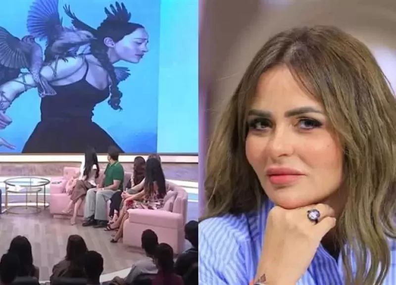 شاهد.. مها الصغير تعتذر بعد واقعة سرقة لوحة الفنانة الدنماركية