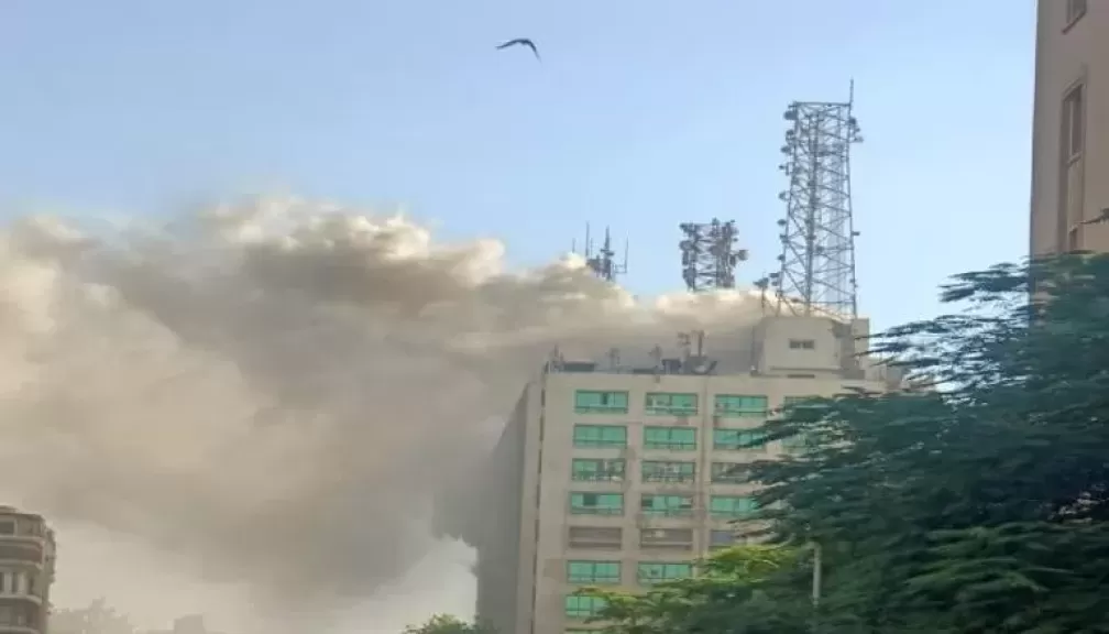 تأثر جزئي لخدمات الاتصالات بعد حريق سنترال رمسيس وسوف يعاود التشغيل