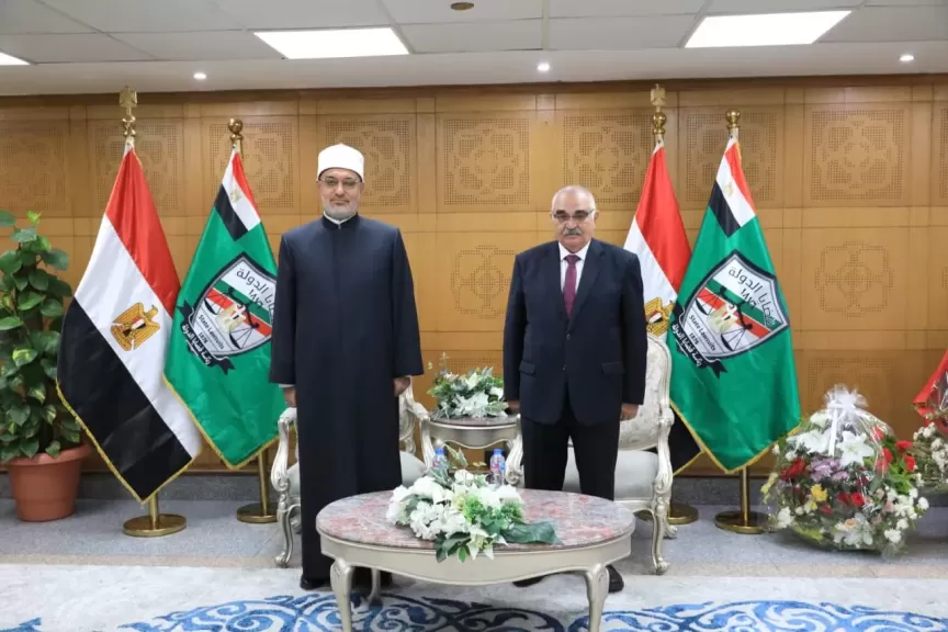 مفتي الجمهورية يهنئ رئيس هيئة قضايا الدولة بتوليه المنصب رسميًّا
