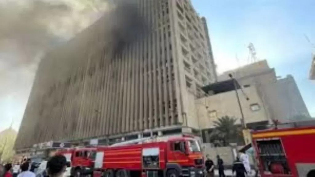 حريق سنترال رمسيس 