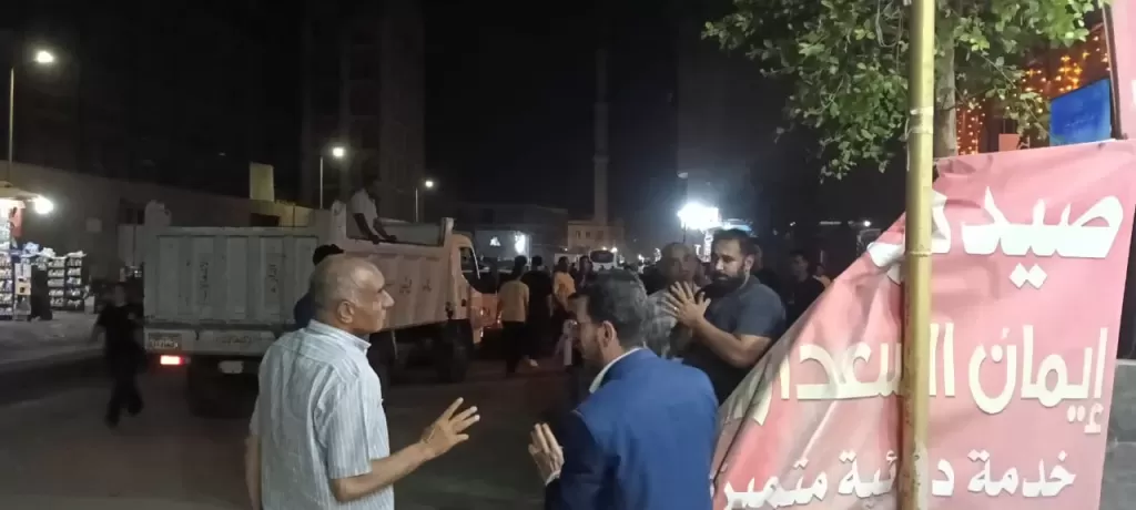 حملة مكبرة لإزالة الإشغالات والتعديات بشارع الشعراوي القديم في شبرا الخيمة