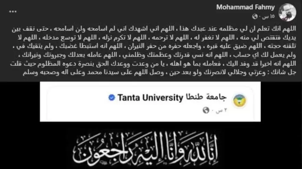 جدل في ”صيدلة طنطا” بعد منشور مسيء لأستاذ راحل بدعوى منعه استكمال أبحاث علمية