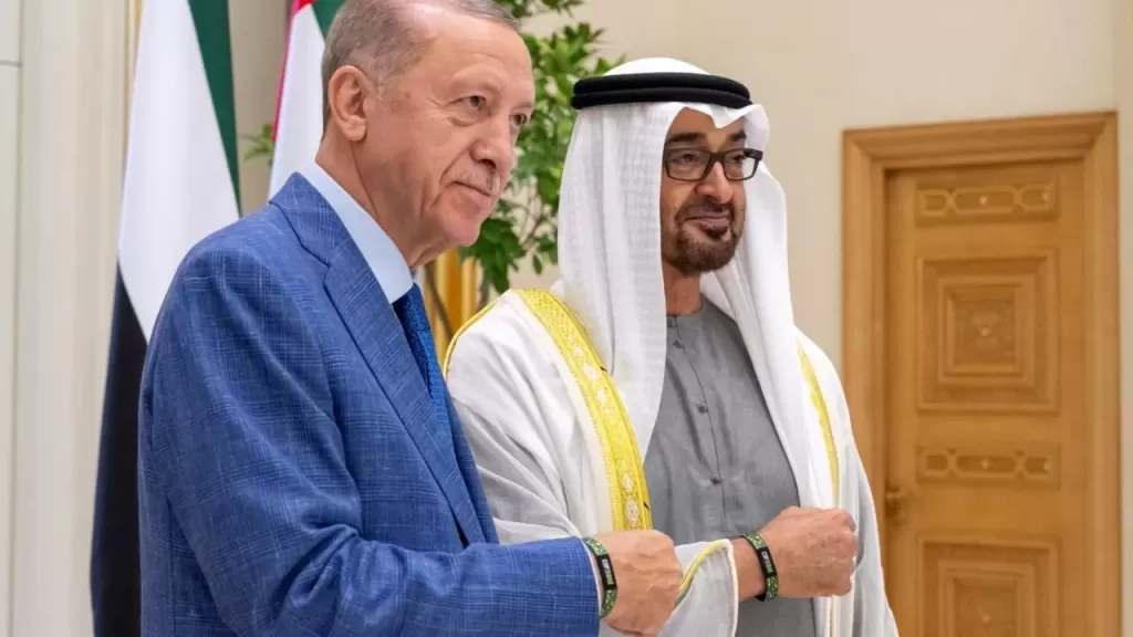 رئيسا الإمارات وتركيا يؤكدان دعم بلديهما لجهود تحقيق السلام والاستقرار الإقليمي