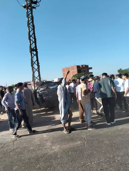 حادث مروع بطريق السادات - كفر داود.. مصرع شخصين وإصابة آخرين في تصادم سيارة بعمود إنارة