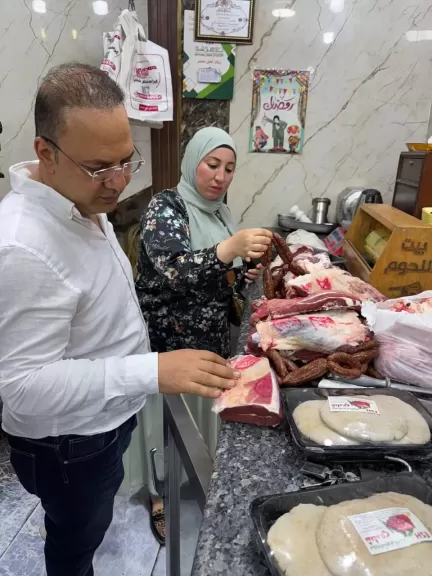ضبط 14 طن حواوشي ودجاج مجهولة المصدر في حملة تموينية بالدقهلية