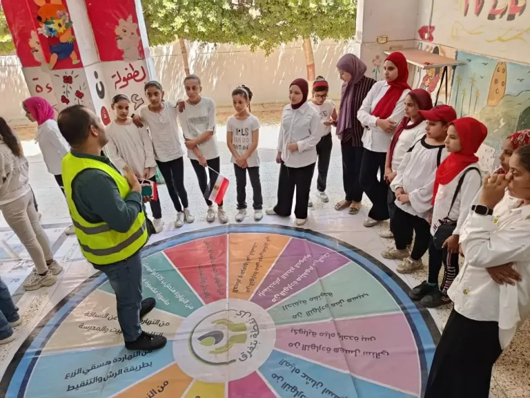رئيس ”مياه الغربية” يتابع فعاليات اليوم الثاني للقافلة المائية في قرية إبيار بكفر الزيات