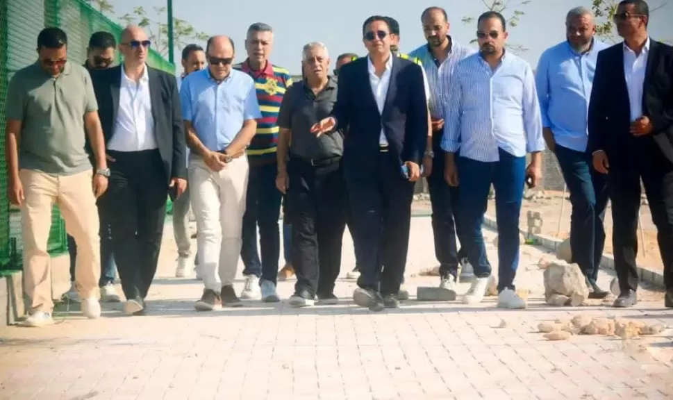 زيارة مجلس إدارة  الاتحاد السكندري لفرع سموحة لمتابعة أعمال الإنشاءات