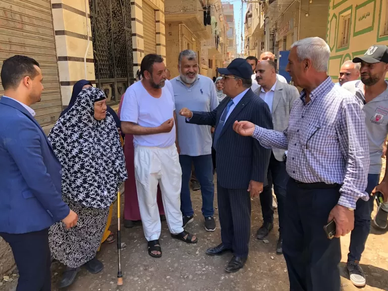 محافظ الدقهلية يتابع وصول مياه الشرب بالبر الشرقي في نبروه