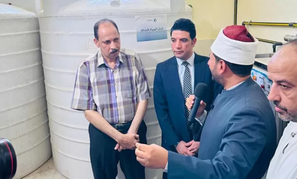 نائب محافظ سوهاج يفتتح محطة تنقية مياه لخدمة 50 ألف نسمة بقرية تونس