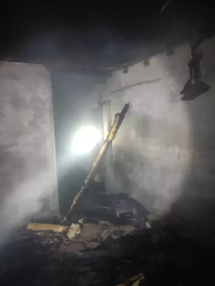 إصابة شخص بحريق منزل عشوائي بشبين القناطر