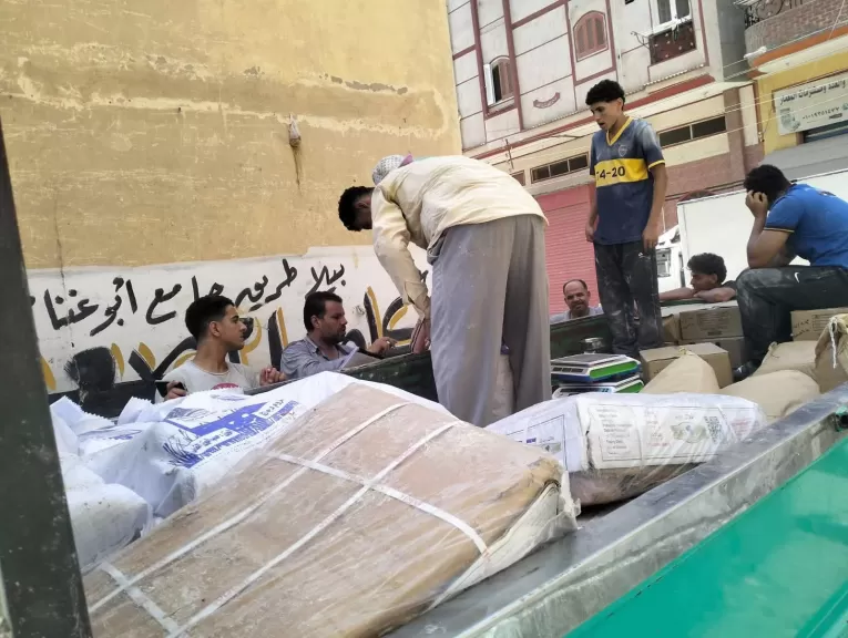 728 كيلو لحوم مجهولة المصدر خلال حملة تموينية بكفر الشيخ