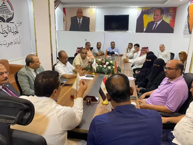 الجبهة الوطنية بجنوب سيناء يستعد لحث المواطنين للمشاركة بانتخابات الشيوخ
