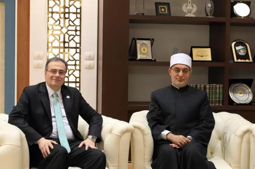 مفتي الجمهورية يستقبل رئيس الجهاز المركزي للتنظيم والإدارة