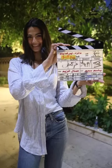 فركش ”Just You” ثالث حكايات ”ما تراه، ليس كما يبدو” وفريق العمل يحتفلون بانتهاء التصوير